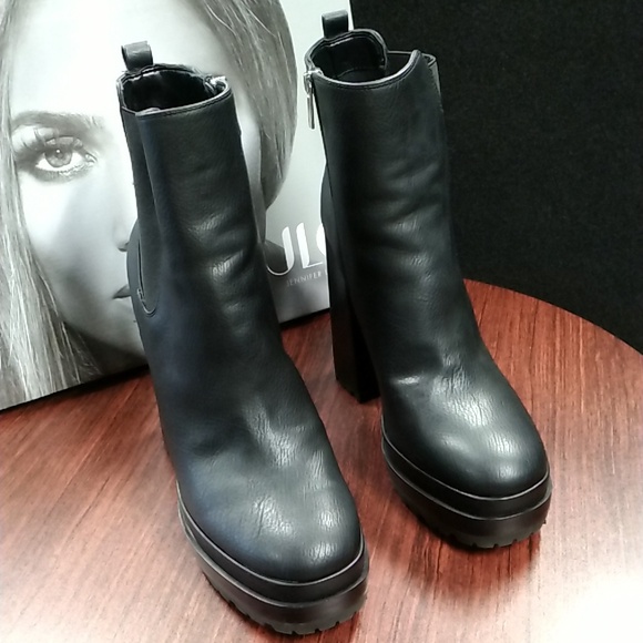 JLO Jennifer Lopez Margy Black Double Platform High Heel Ankle Boot Size 11M NIB - Picture 2 of 3